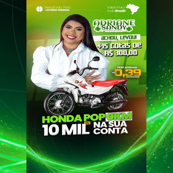 Honda Pop 0 Km ou 10 mil na sua conta